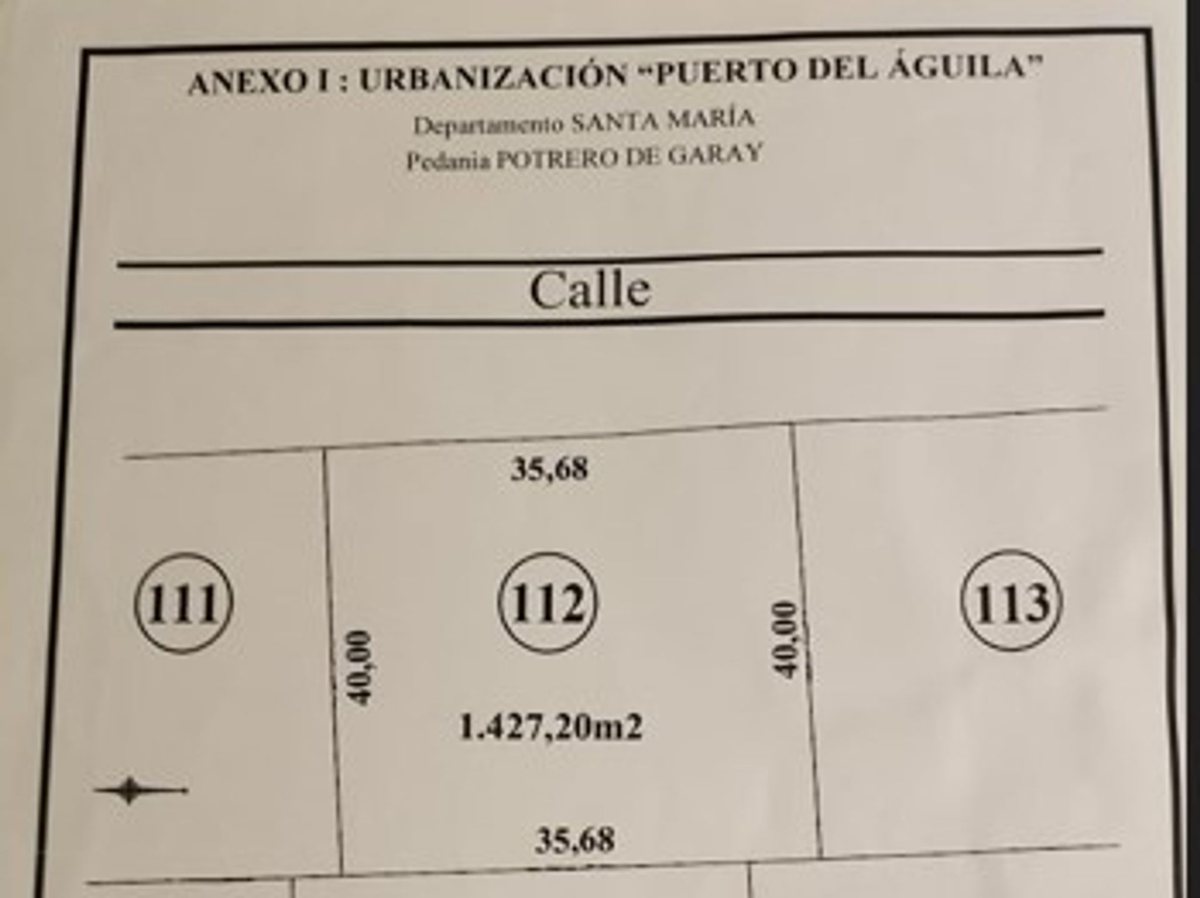 Lote en Venta en Santa Maria, Cordoba