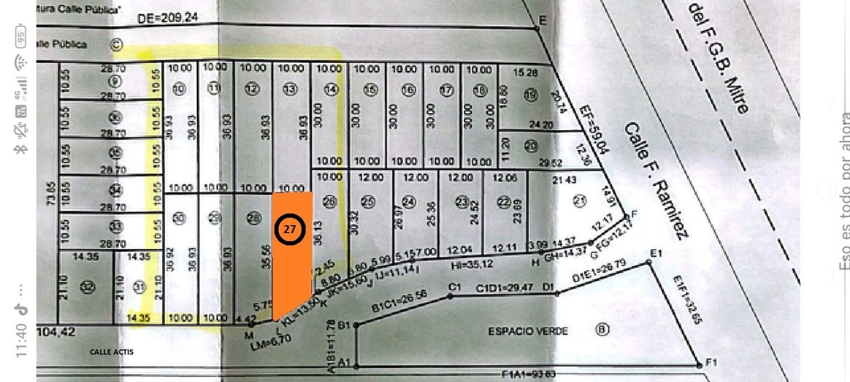 Lote en Venta en Castellanos, Santa Fe